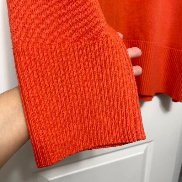 REISS Edina Cashmere Blend Roll Neck Sweater in Orange Size L - Picture 9 of 13